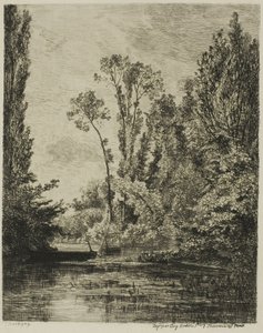Las Islas Vírgenes en Bezons (El agujero de pesca) de Charles Francois Daubigny