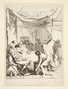 Feeding the Hungry, de la serie Sept Oeuvres de Misericorde de Charles Francois Hutin