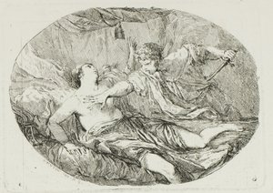 Tarquino y Lucrecia de Charles Francois Hutin