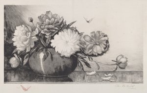 Sin título Peonías en un cuenco, 1890 de Charles Frederick William Mielatz