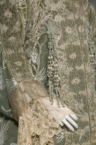 Abrigo de noche de Bertha Palmer, c.1902 (detalle) de Charles Frederick Worth
