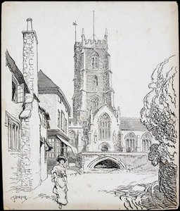 Iglesia Prioral de San Jorge, Dunster, Somerset, 1892-1933 de Charles George Harper