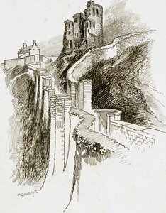 Castillo de Scarborough, North Yorkshire, 1892-1933 de Charles George Harper