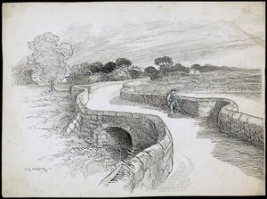 Puente Swarkestone, Stanton By Bridge, Derbyshire de Charles George Harper