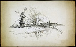 Molino de viento Wellington, Barking, Londres, 1892-1933 de Charles George Harper