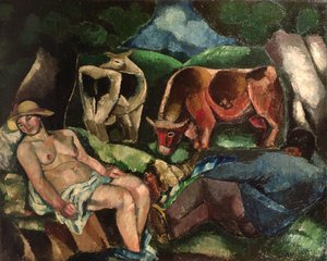El Descanso, Pastoral, 1919 de Charles Georges Dufresne
