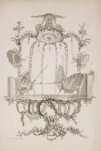 El duelo, de Essai de Papilloneries Humaines por Saint Aubin, ca. 1756-60 de Charles Germain de Saint Aubin