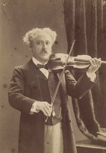 Retrato del violinista y compositor Pablo de Sarasate 1844-1908, c. 1890 de Charles Gerschel