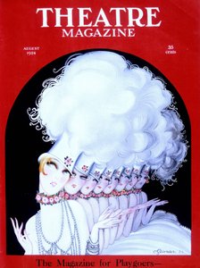 Bailarinas de cabaret en la portada de la revista americana Théâtre Magazine, agosto de 1924 (grabado)