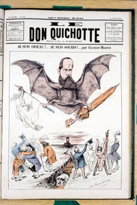 Portada de "Le Don Quixote", Satírico en Colores
