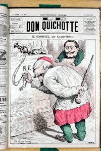 Portada de "El Don Quijote", número 200, Satírico en Colores de Charles Gilbert Martin