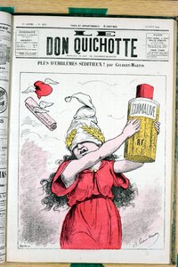 Portada de "Don Quijote", número 215, Satírico en Colores de Charles Gilbert Martin