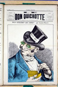 Portada de "Don Quijote", número 45, Satírico en Colores de Charles Gilbert Martin