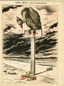Portada de Le Don Quixote, número 693, Satírico en colores de Charles Gilbert Martin