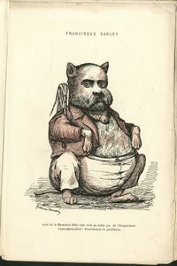 Ilustración de Charles Gilbert-Martin (1839-1905) en Contemporary Grimaces de Charles Gilbert Martin