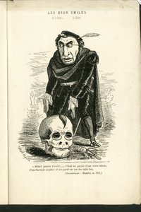 Ilustración de Charles Gilbert-Martin (1839-1905) en “Contemporary Grimaces” de Charles Gilbert Martin
