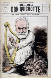 El viejo Orfeo: caricatura sobre Victor Hugo y Rusia - por Gilbert-Martin, en 