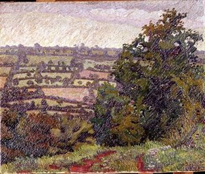 Paisaje verde de Charles Ginner