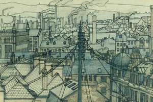 Tejados de Leeds de Charles Ginner