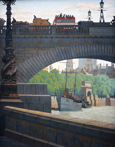 Viejo puente de Waterloo (óleo)