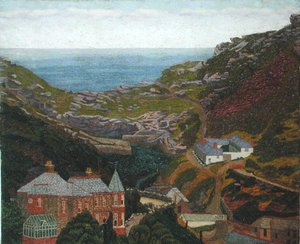 Penally Bridge, Boscastle (óleo sobre lienzo)