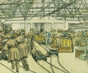 The Filling Factory, Hereford de Charles Ginner