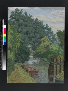 La batea en el arroyo del molino, c.1930 de Charles Ginner