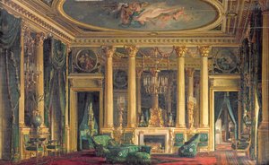Un salón en el Hotel de Monsieur Basile Parent, Place Vendome, París, 1866 de Charles Giraud