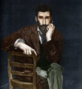Retrato de Pierre Savorgnan de Brazza (1852-1905), explorador francés de Charles Giron