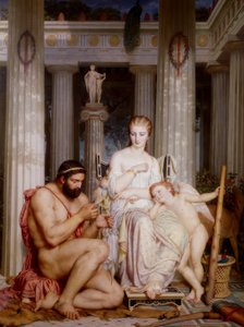 Hércules a los pies de Onfales