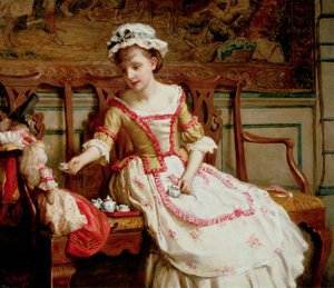 La fiesta del té de las muñecas de Charles Gogin