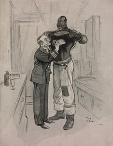 La peste negra, un hipocondríaco, viñeta de Chas Grave (1886-1944) de The Tatler, nº 1415, 8 de agosto.