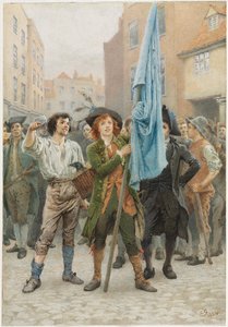 Barnaby Rudge ayudando a liderar los disturbios de Gordon de Charles Green