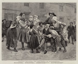 Hogarth dibujando la única calle de Queenborough de Charles Green