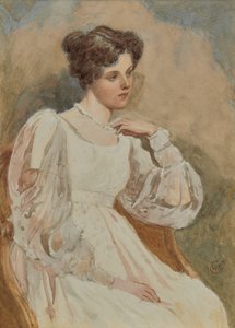 Boceto de chica joven de Charles Green