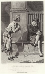 Speed y Launce, Dos Caballeros de Verona, Acto II, Escena V de Charles Green