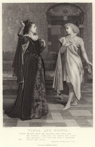Viola y Olivia, Noche de Reyes, Acto I, Escena V de Charles Green