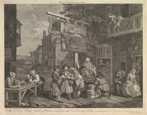 Campaña para Votos, Placa II: Cuatro Impresiones de una Elección, 20 de febrero de 1757 de Charles Grignion