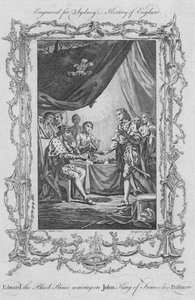 Eduardo el Príncipe Negro atendiendo al rey Juan de Francia, su prisionero, 1773