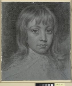 Retrato de Thomas Waller de niño, de frente a la izquierda de Charles Grignion d.Y.