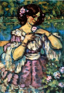 Mujer con Rosa, 1901 de Charles Guerin