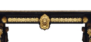 Mesa de Napoleón III, diseñada por Jean Brandely, marquetería de E. Varlot, París, c.1850-75 de Charles Guillaume Diehl