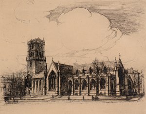 City Churches, Dundee (grabado) de Charles Gustav Louis Phillips