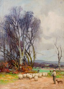Vista desde Strathmartine Road, Downfield, Dundee (óleo sobre lienzo) de Charles Gustav Louis Phillips