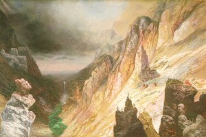 Cataratas Inferiores, Gran Cañón del Río Yellowstone, 1886