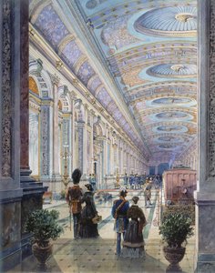 Interior de estación elaborado, 1883 de Charles H. Driver