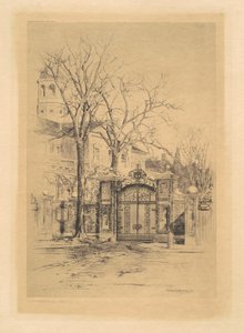 La Puerta Johnson, Cambridge, Massachusetts de Charles H. Woodbury