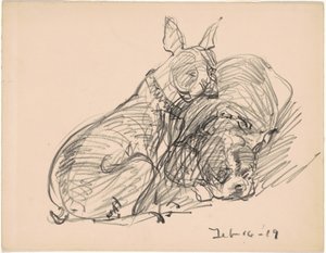 Dos perros de Charles H. Woodbury