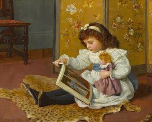Hora de cuentos. 1893 de Charles Haigh Wood