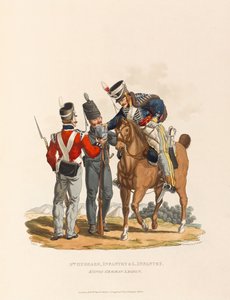 3º Húsares, Infantería y Infantería Ligera. Legión Alemana del Rey, c.1815 de Charles Hamilton (after) Smith